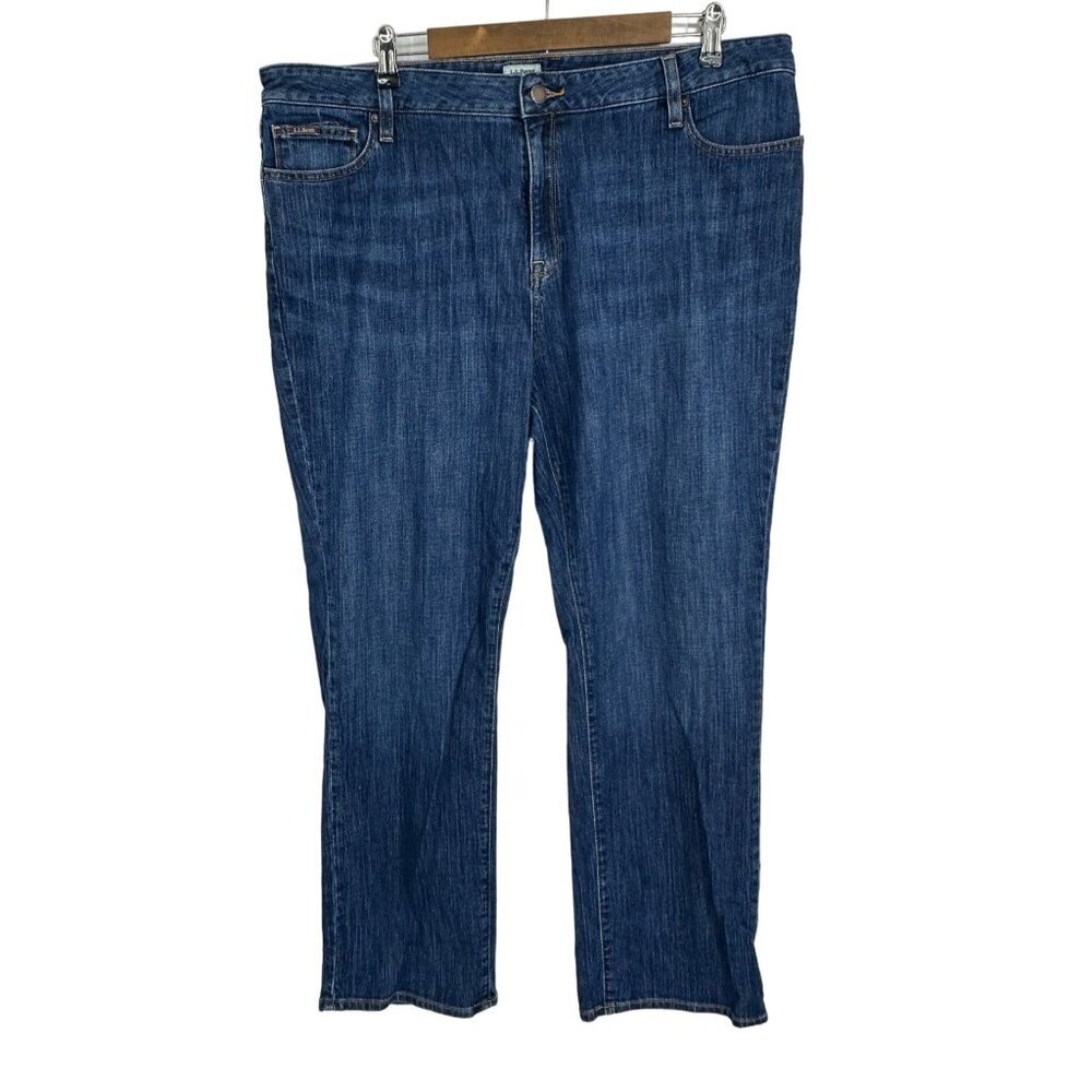L.L. Bean Women's Favorite Fit Straight Leg Jeans Size 20R